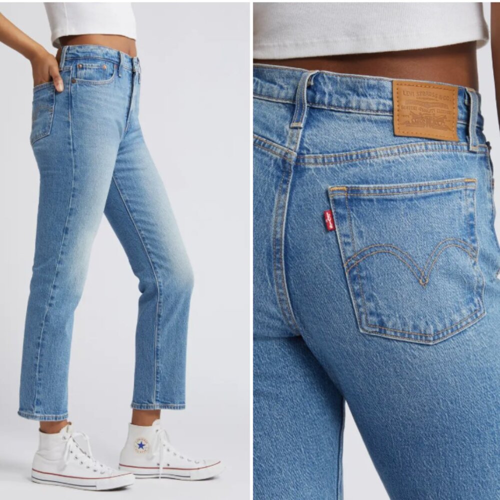 Levi's Wedgie High Waist Straight Leg Jeans, Size 29 x 27